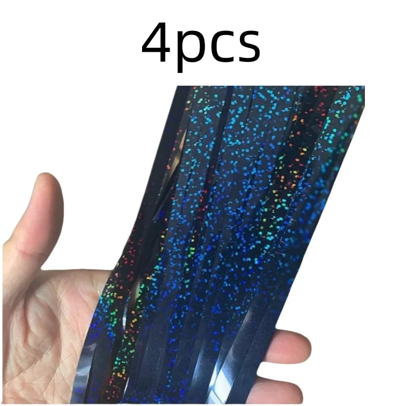 2-Pack Metallic Tinsel Fringe Curtains – 2x1M Glitter Party Backdrops for Birthday, Wedding, Bachelorette & Event Decor