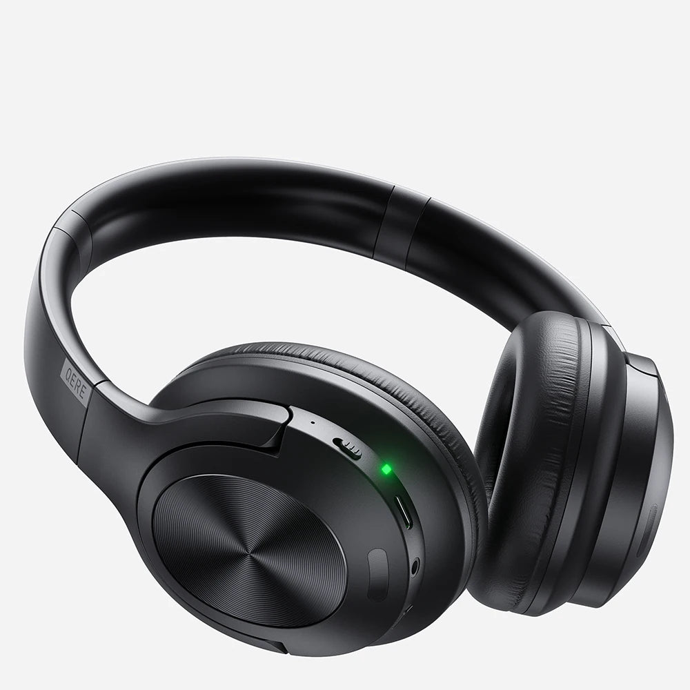 Immerse in Sound: QERE E80 Wireless Bluetooth Headset with ANC Noise Cancellation, Hi-Res Audio, Over-Ear Design, 70H Battery, and 40mm Driver