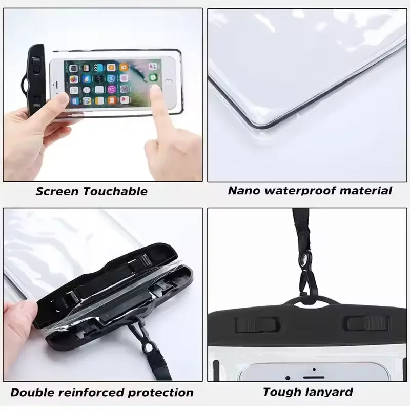 Floating Waterproof Phone Case – Airbag Swim Bag Cover for iPhone, Samsung, Xiaomi & More