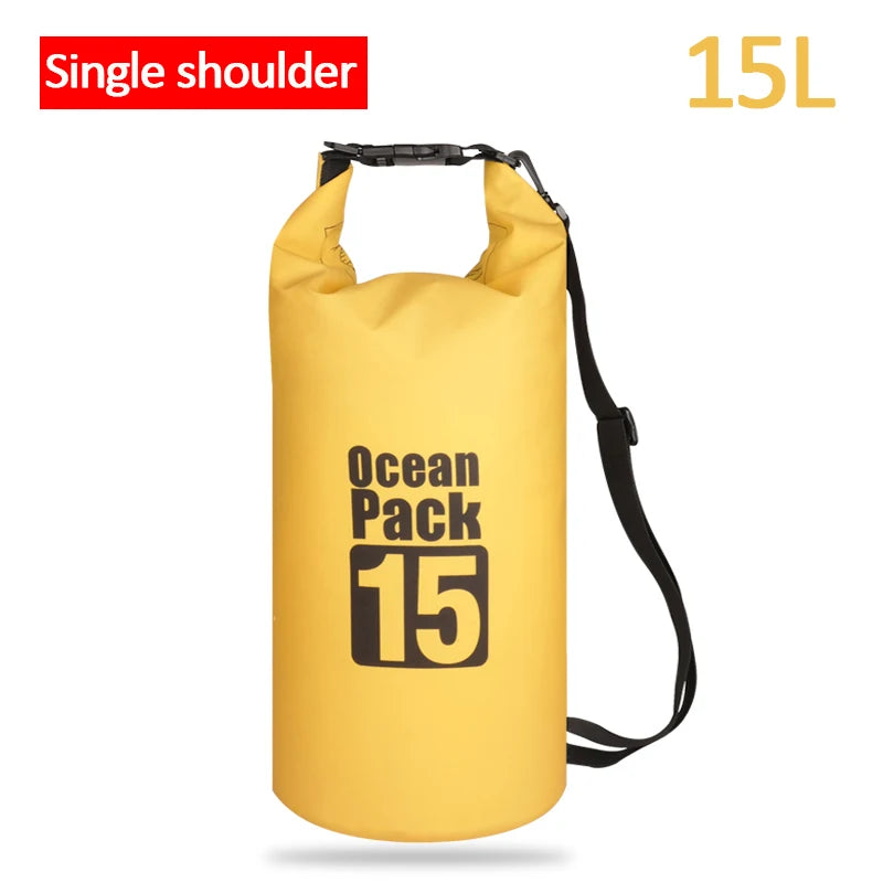 Waterproof Swimming Dry Bags: 500D Dry Sack Options in 2/5/10/15/20/30L for Boating, Fishing, Rafting