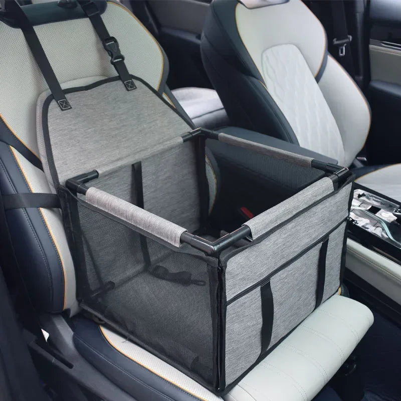 Waterproof Travel Dog Car Seat Cover – Hammock-Style Carrier Basket for Small & Medium Pets