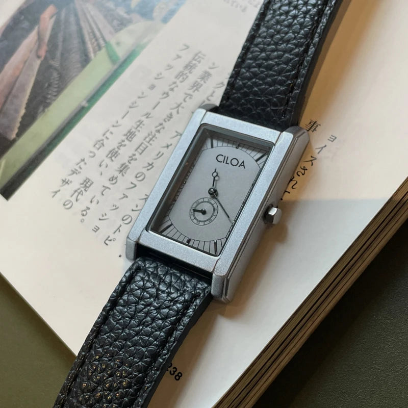 Men’s Luxury Square Watch – Vintage-Inspired Quartz & Mechanical Wristwatch, Elegant Gift for Him
