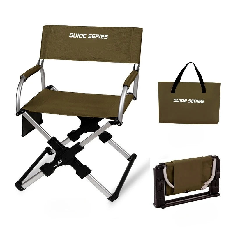 Portable Folding Camping Chair – Heavy-Duty Aluminum Alloy Frame for Fishing, Hiking & Outdoor Use