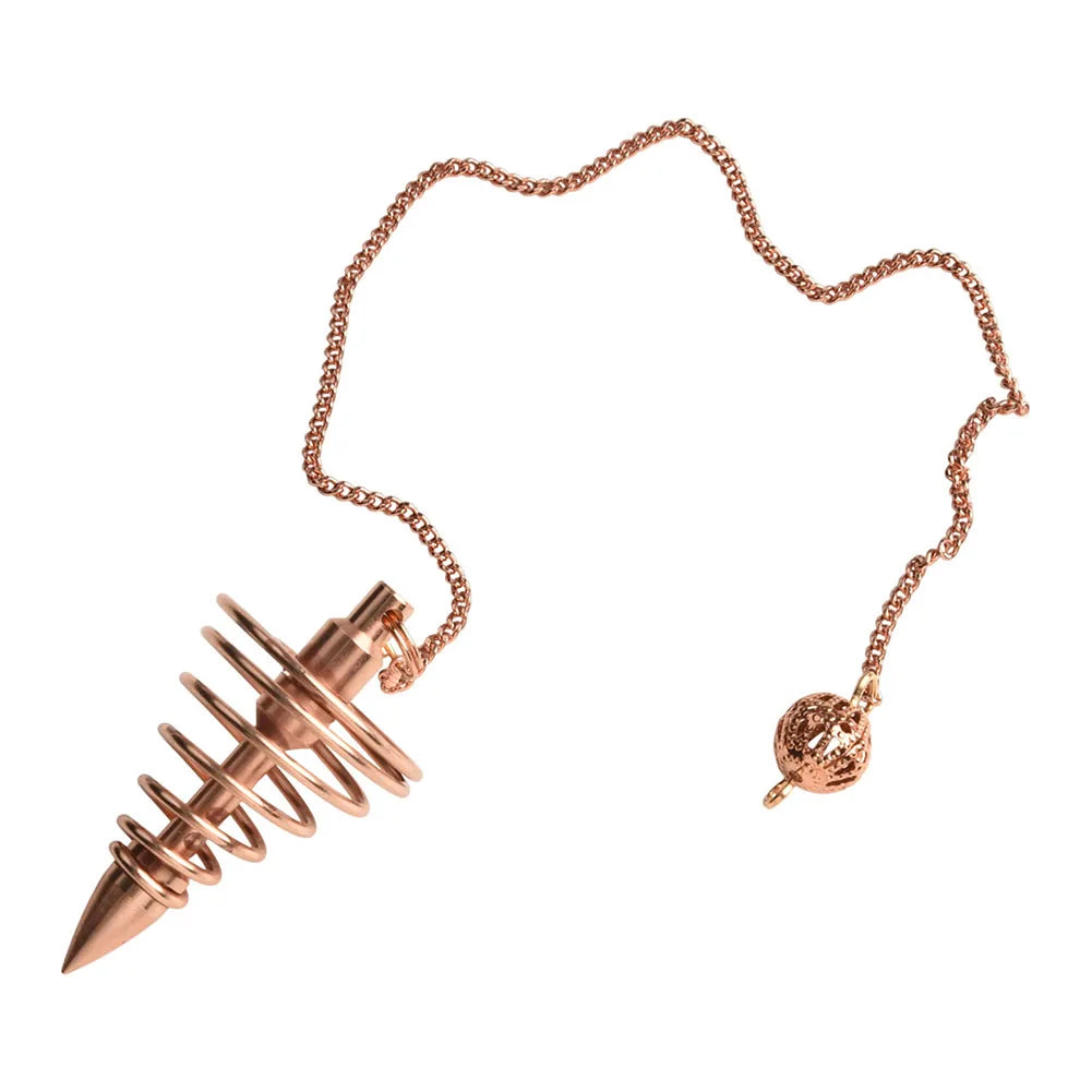 Unlock Hidden Energies: Copper Dowsing Rod & Pendulum Set for Discovery & Healing