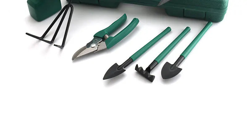 Set of 5/10 Garden Tools with Non-Slip Handles: Includes Anti-Rust Trowel, Cultivator, Pruning Shear, and Water Sprayer - Perfect Gardening Gift Kit