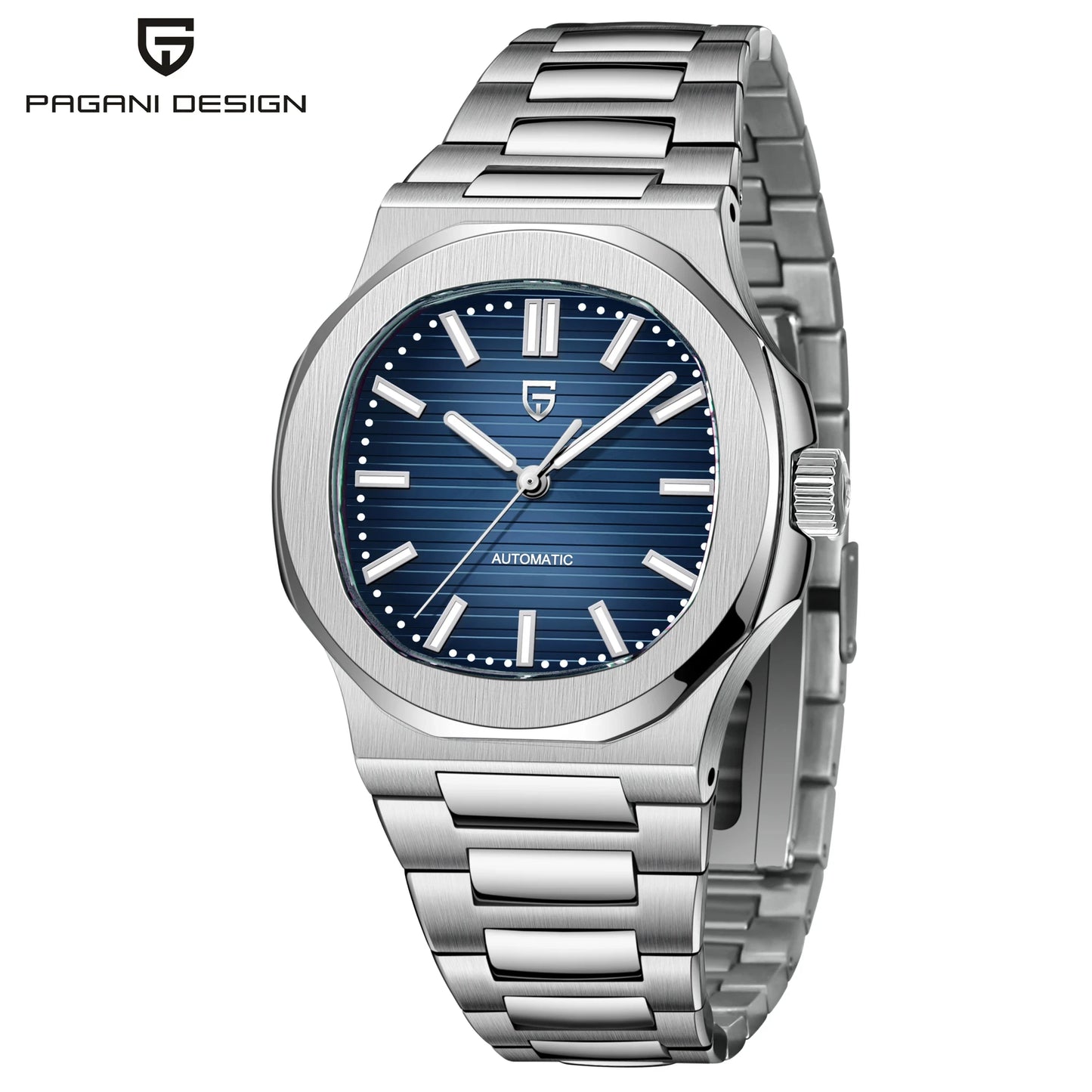 PAGANI DESIGN 40MM Men's Mechanical Watch – Sapphire Crystal, Seagull ST6 Movement, Stainless Steel, Waterproof Automatic Relogio
