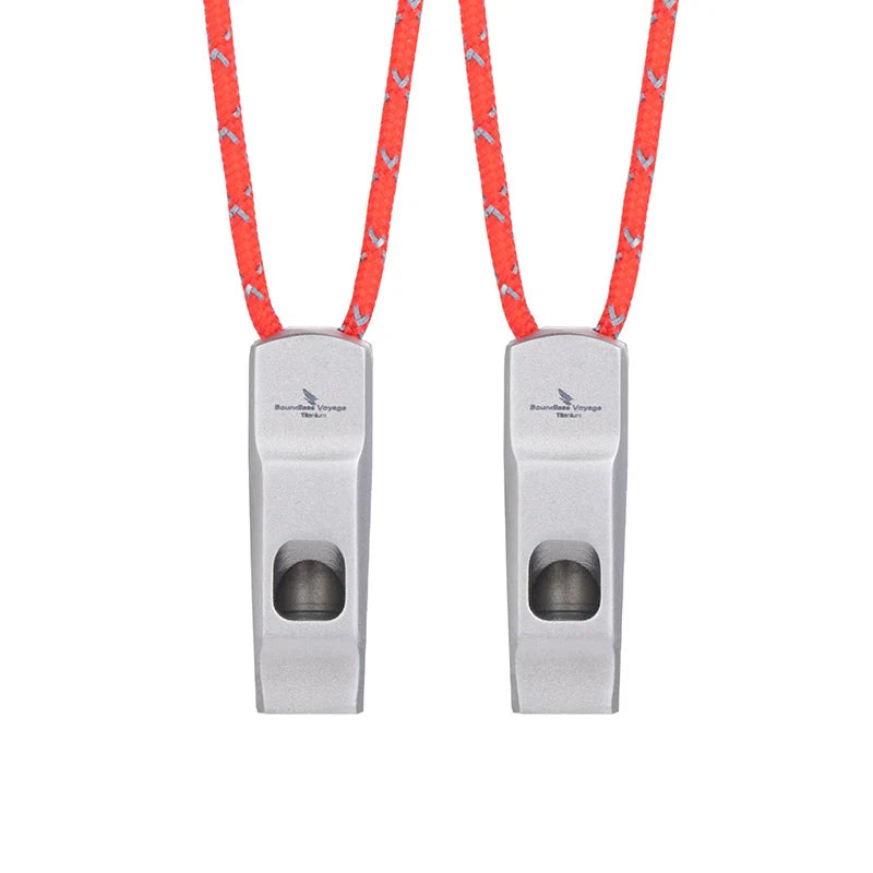 📣 Boundless Voyage Titanium Emergency Whistle – Ultra-Loud Survival Signal Gear with Lanyard
Lightweight. Loud. Life-Saving.