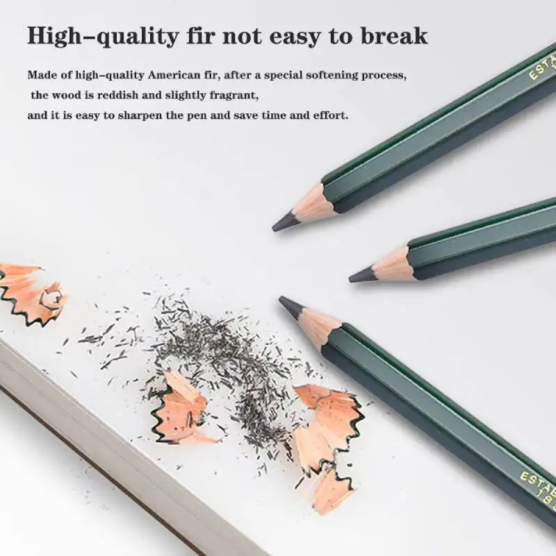 Uni Sketch Graphite Pencil Set – Smooth Drawing Tools from Japan, Artist Accessories for Shading & Sketching