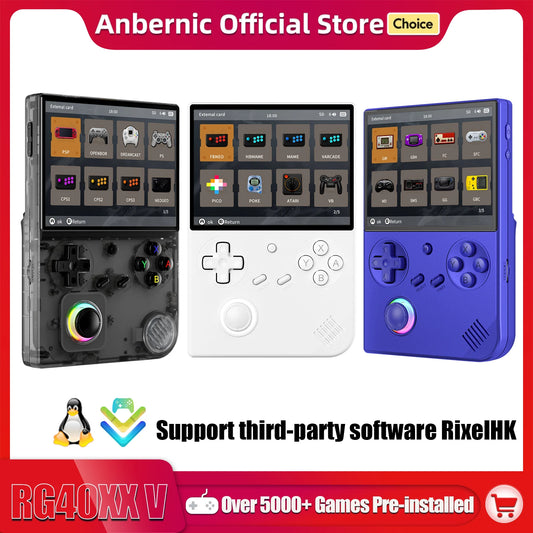 🎮 ANBERNIC RG40XXV Retro Handheld Game Console – 64-Bit Linux Gaming with 5G WiFi, Bluetooth & HD-Out