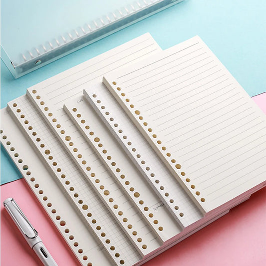 50-Sheet Loose Leaf Paper Set – Multi-Size, Multi-Hole Refill Pages for Binders & Notebooks