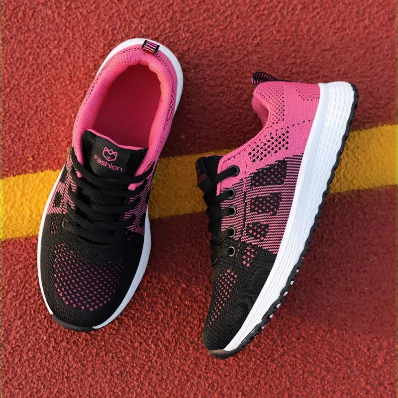 Women's Lightweight Running Sneakers – Comfortable Sport Shoes for Jogging and Tennis