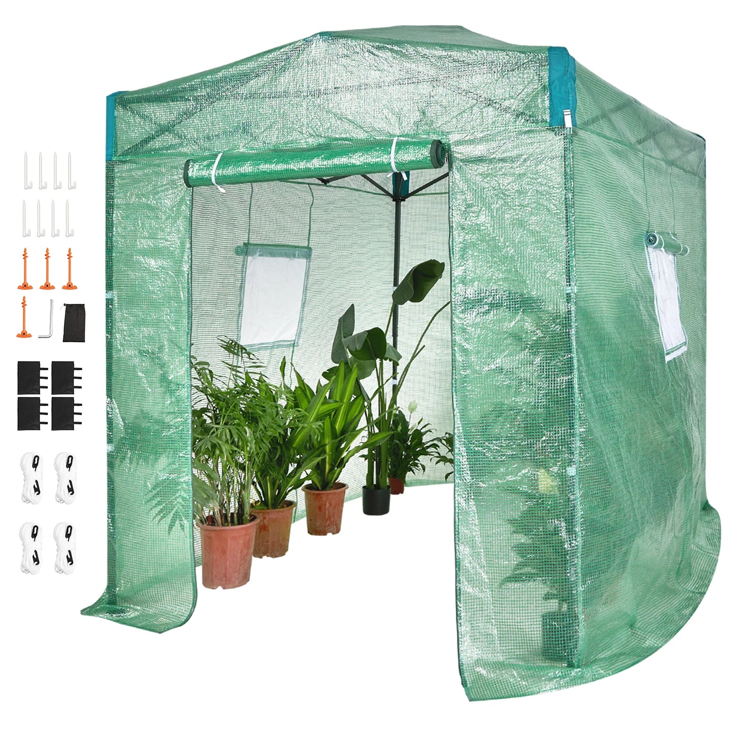 VEVOR Pop-Up Greenhouse: High-Strength PE Cover for Outdoor Garden Planting and Storage