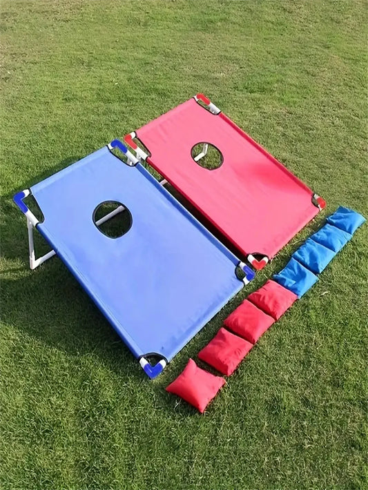 🎯 Portable Cornhole Game Set – Red & Blue Edition | Foldable, Durable & Fun for All Ages