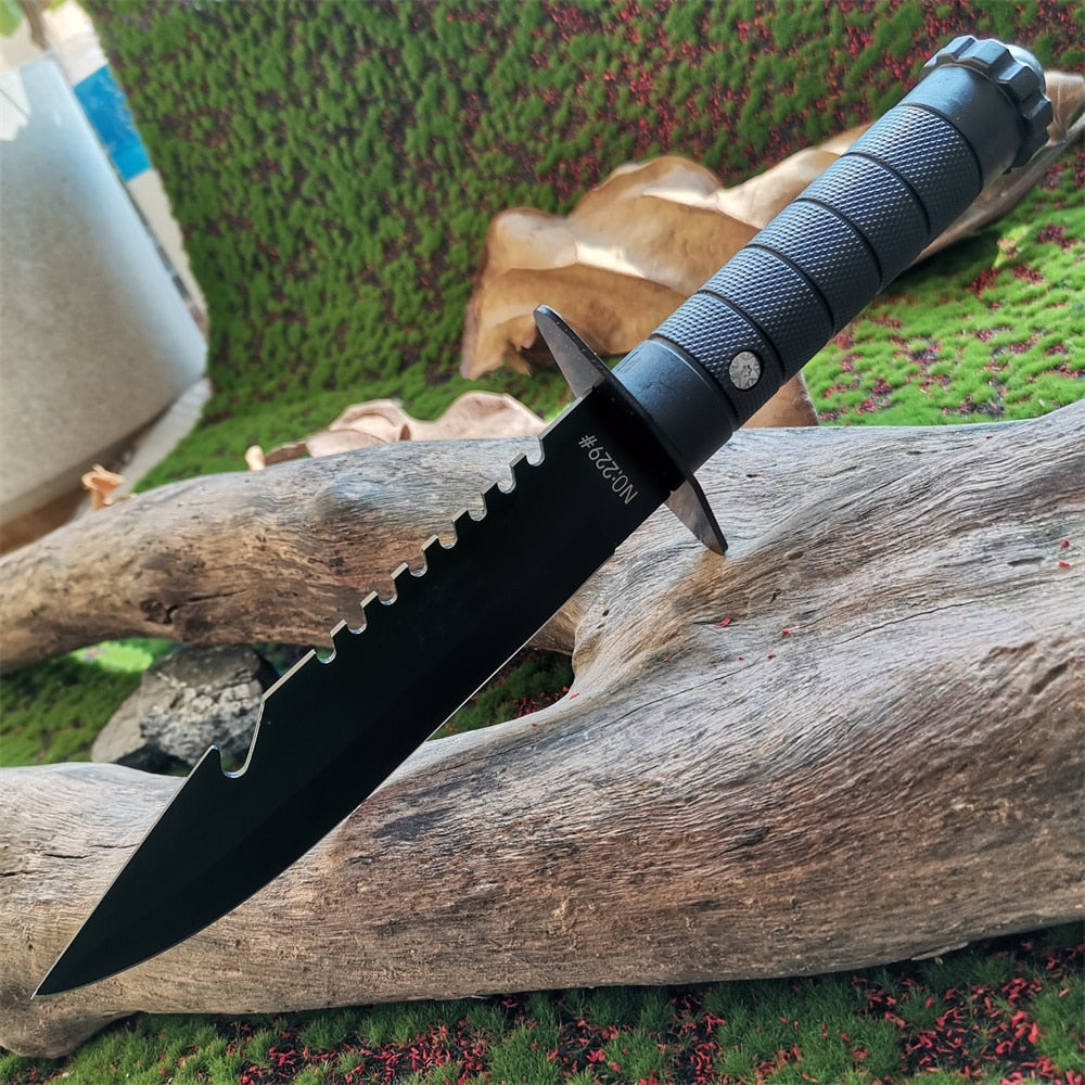 Stainless Steel Outdoor Tactical Survival Knife: Your Ultimate Self-Defense and Bushcraft Tool