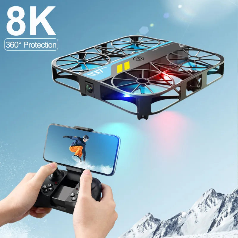 New V37 Mini Drone with 8K Professional and 4K HD Camera, Real-Time Transmission Quadcopter – The Ultimate Remote Control Toy & Gift by 4DRC!