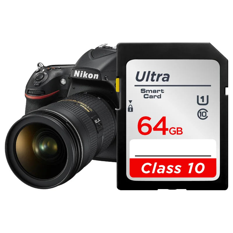 💾 High-Speed SD Memory Card – 16GB / 32GB / 64GB / 128GB / 256GB – V10 Rated for Cameras & Devices