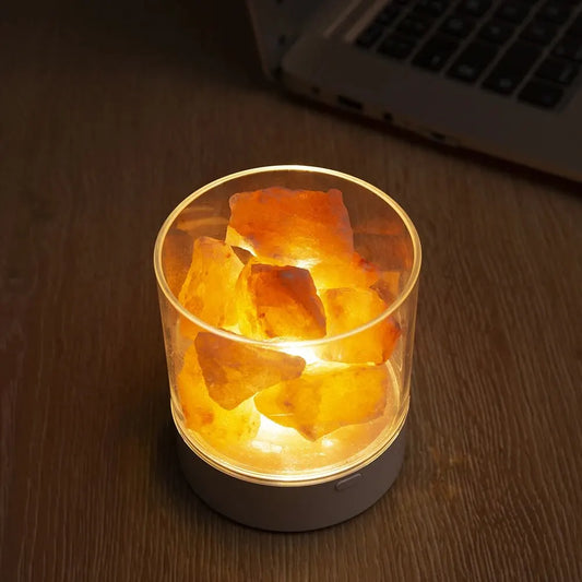 Enhance Your Ambiance: USB Himalayan Salt Lamp for Air Purification and Relaxation