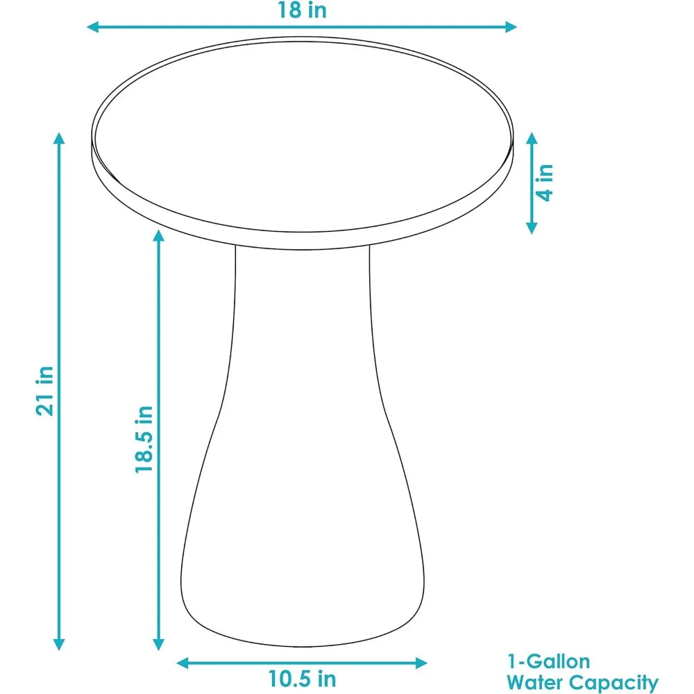 Enhance Your Garden: Hand-Painted Ceramic Bird Bath - UV and Frost Resistant Finish for Patio, Lawn, and Garden Décor