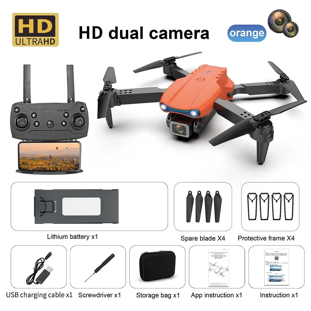 E99 K3 Pro Dual Camera Drone – Obstacle Avoidance RC Quadcopter with Remote Control