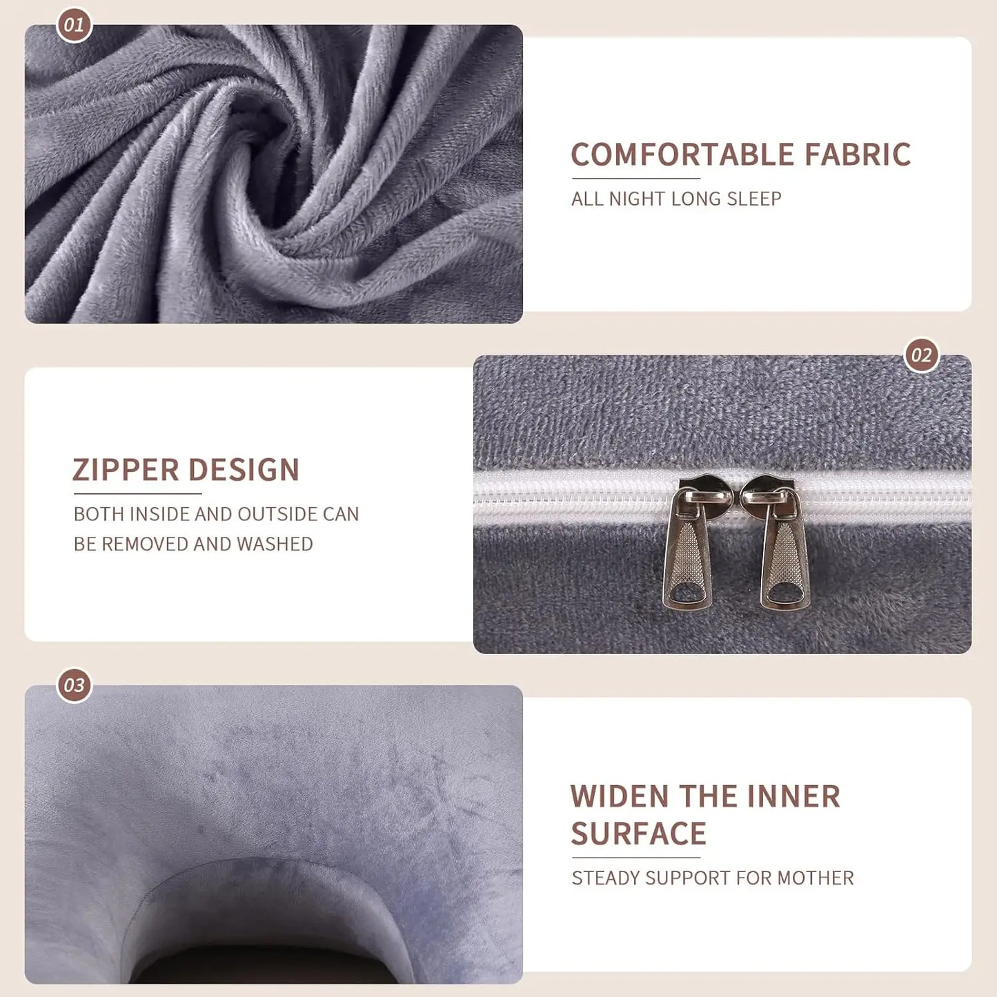 Ultimate G-Shaped Pregnancy Pillow – Full Body Maternity Support for Side Sleepers & Pregnant Women