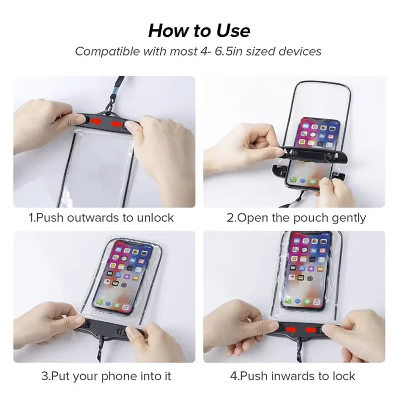 Floating Waterproof Phone Case – Airbag Swim Bag Cover for iPhone, Samsung, Xiaomi & More