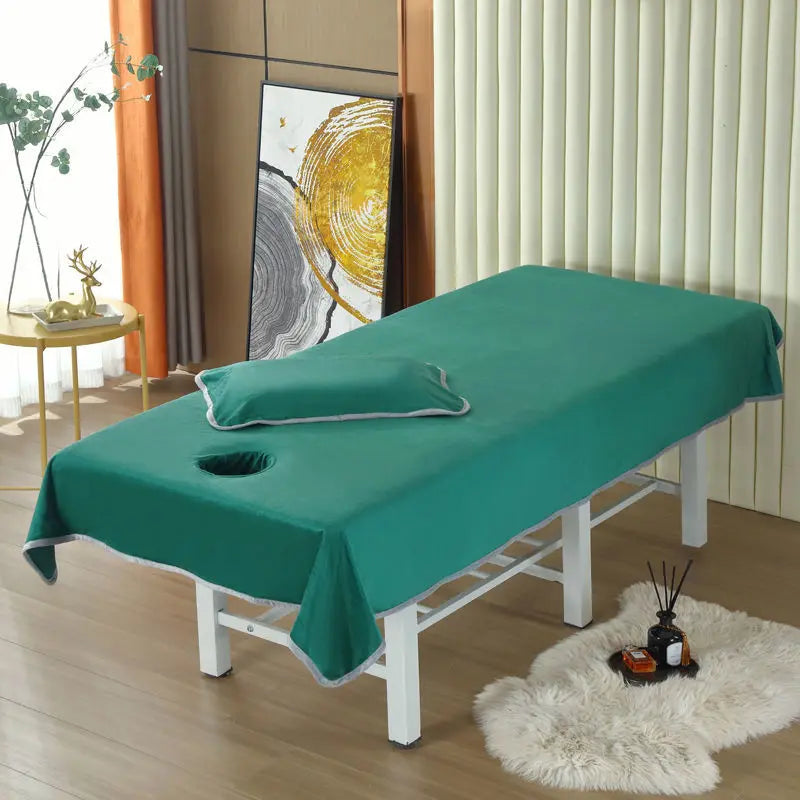 Soft Flannel Massage Table Sheet – Breathable, 100% Polyester Knit, Lightweight & Durable Spa Bed Cover