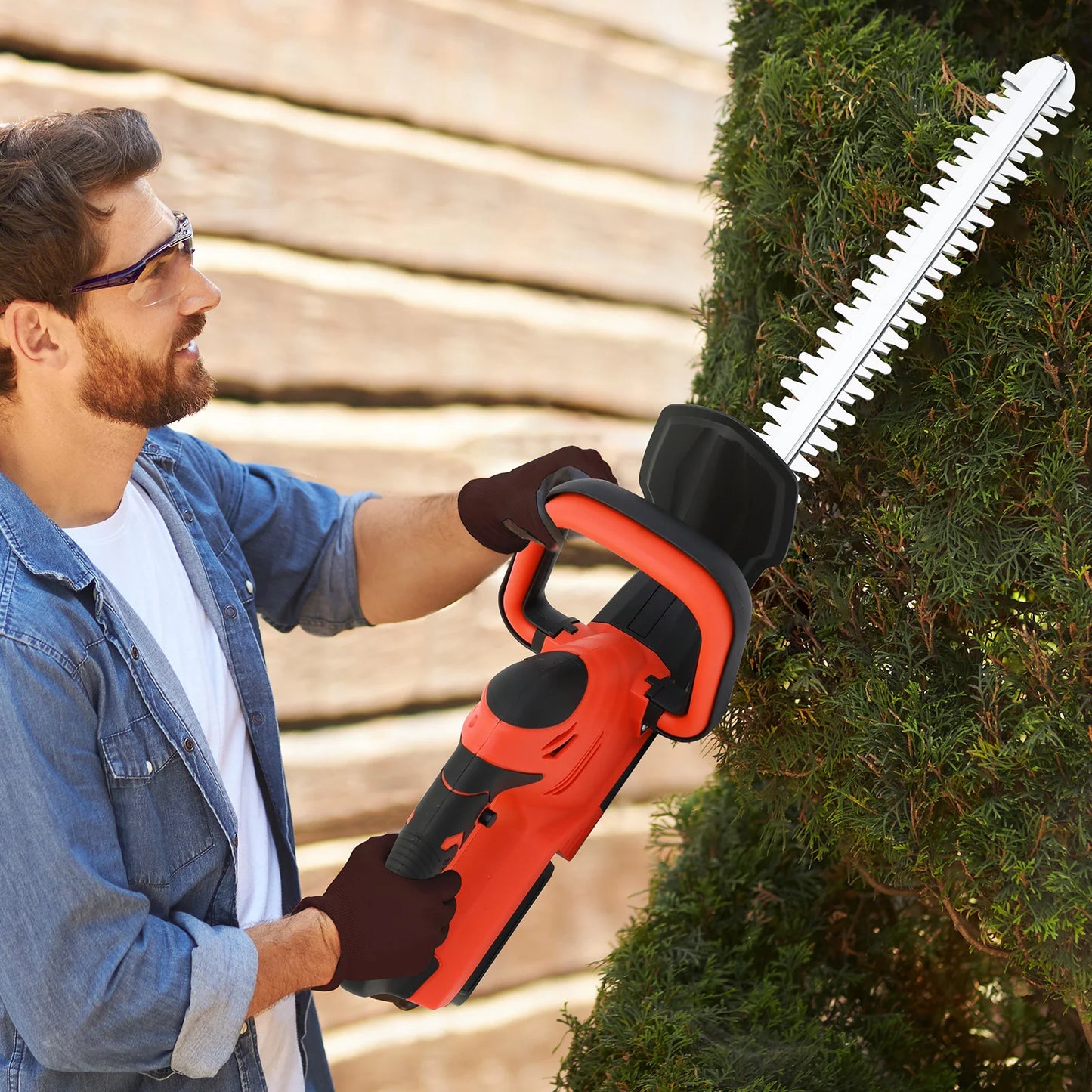 Tame Your Yard with Ease: 22” Cordless Hedge Trimmer + Battery & Charger Included