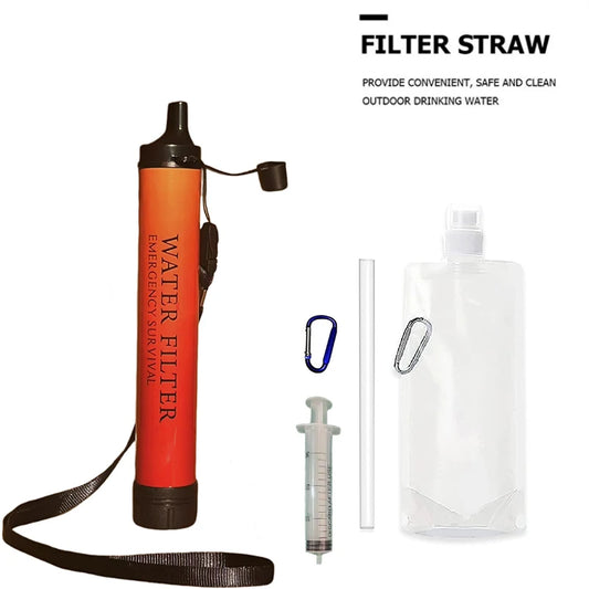 Outdoor Camping Water Purifier Filter – Emergency Survival Filtration System for Rivers, Lakes & Creeks