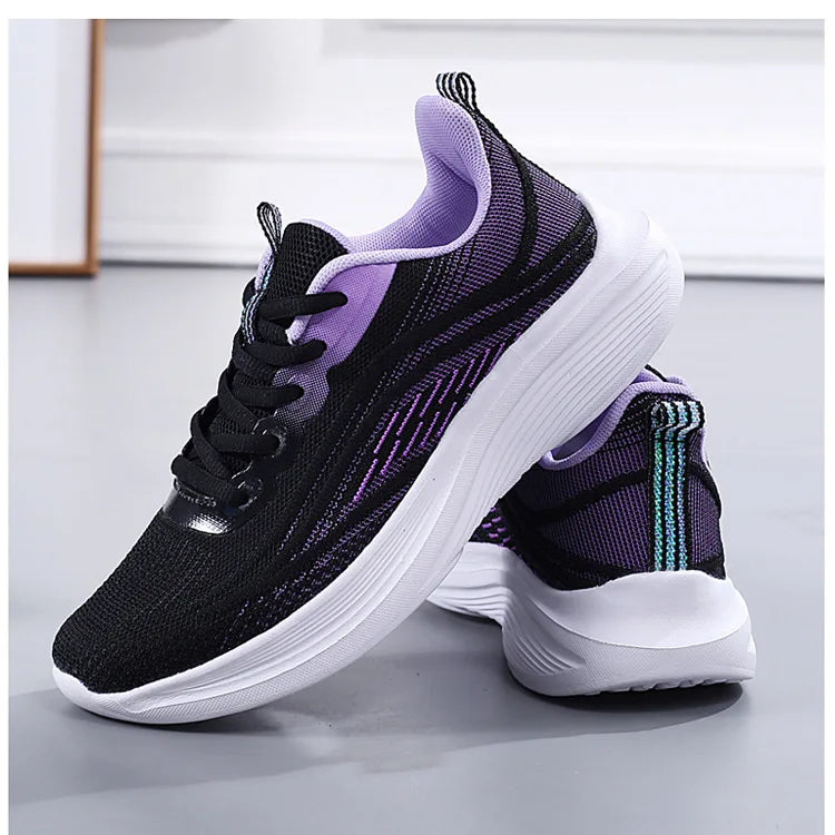 New Women's Breathable Outdoor Sports Sneakers – Fashionable, Lightweight Mesh Running Shoes for Casual Wear