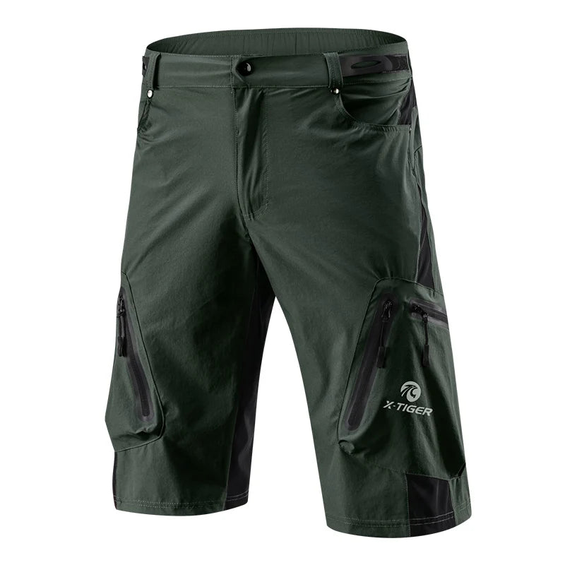 X-Tiger Men's 5D Gel Padded Cycling Shorts - Perfect for Mountain Biking & Downhill Rides