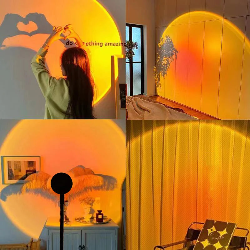 Create Stunning Ambiance: USB LED Sunset Lamp for Bedrooms and Living Rooms