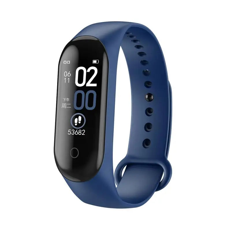 M4 Smart Fitness Wristband – Color Screen Pedometer Watch with Heart Rate & Blood Pressure Monitor, Step Counter, Sleep Tracker