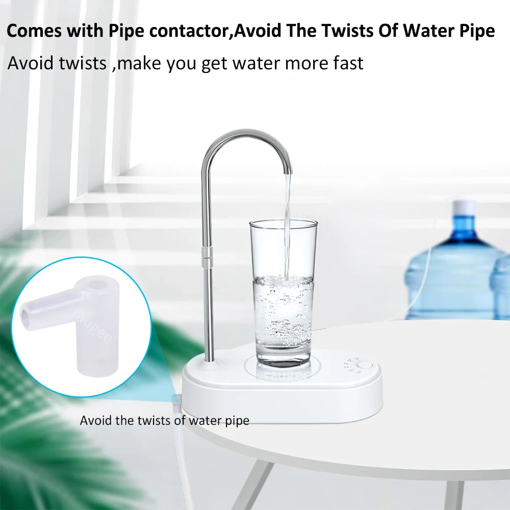 Electric Drinking Water Pump – Automatic Water Dispenser for Gallon Bottles, Portable USB Rechargeable