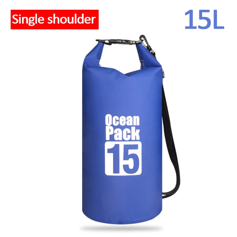 Waterproof Swimming Dry Bags: 500D Dry Sack Options in 2/5/10/15/20/30L for Boating, Fishing, Rafting