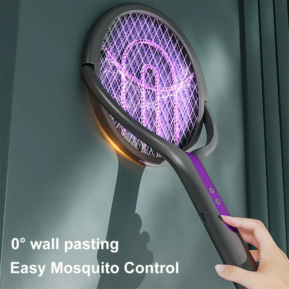 Multifunctional Mosquito Killer Lamp – Retractable & Rotatable USB Rechargeable Swatter with LED Light