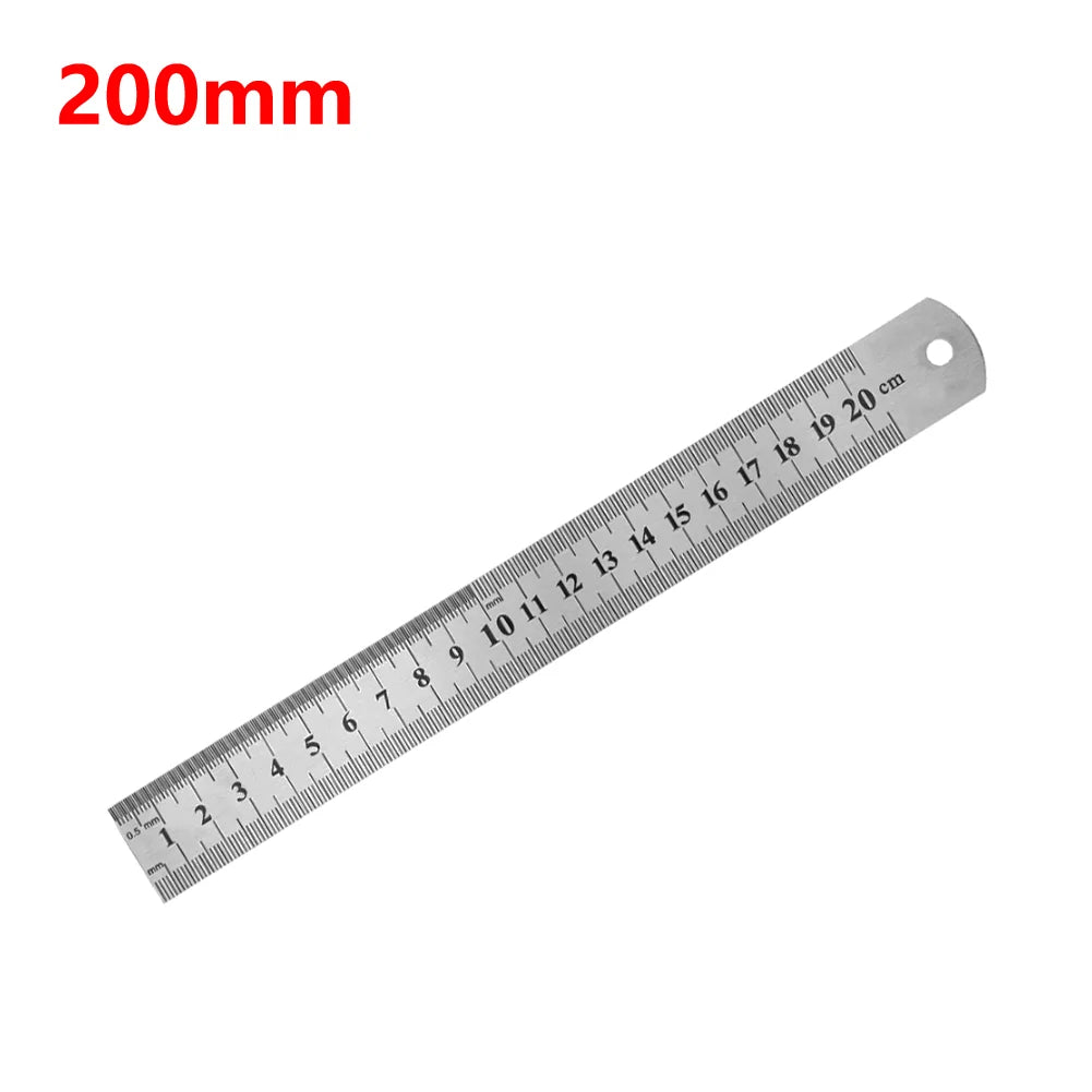 Stainless Steel Precision Ruler – Double-Sided Metric Measuring Tool (15cm–40cm)