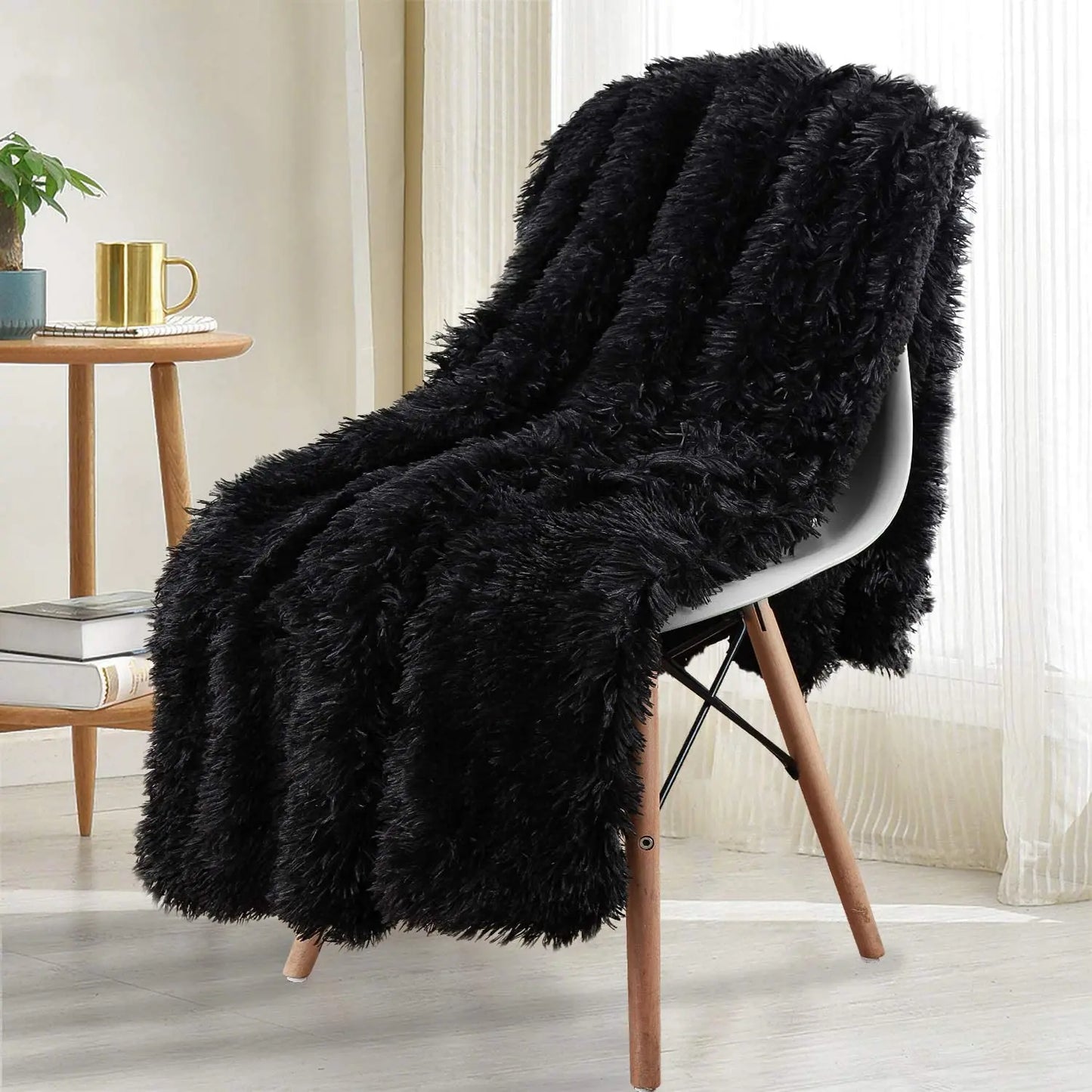 Double Layer Plush Winter Throw Blanket: Cozy Bedspread, Sofa Cover, and Chair Towel – Perfect for Home Comfort