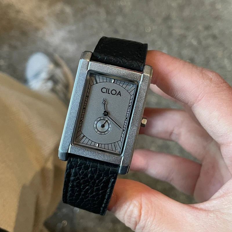 Men’s Luxury Square Watch – Vintage-Inspired Quartz & Mechanical Wristwatch, Elegant Gift for Him