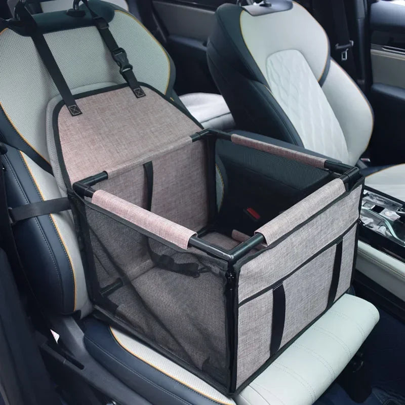 Waterproof Travel Dog Car Seat Cover – Hammock-Style Carrier Basket for Small & Medium Pets