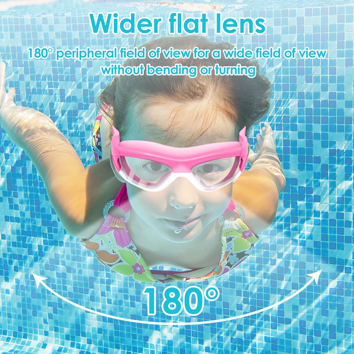 Waterproof Kids Swimming Goggles Set: High-Definition, Anti-Fog, with Strap, Nose Clip, and Earplugs