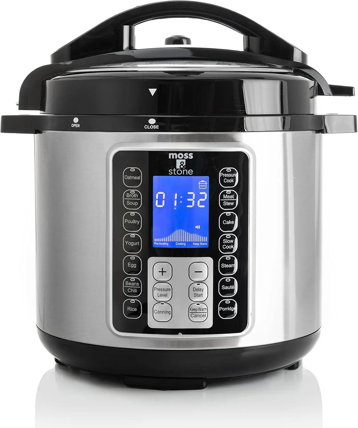 One Pot, Endless Meals: 14-in-1 Electric Pressure Cooker with Large LCD & 6Qt Capacity