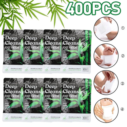 Natural Herbal Detox Foot Patches – Deep Cleansing Pads for Stress Relief, Better Sleep & Foot Care