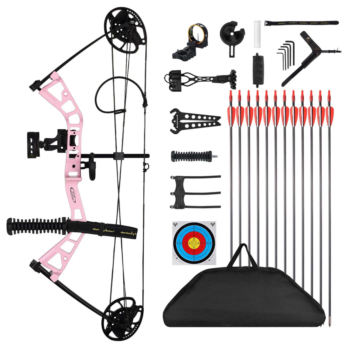 🏹 Junior Compound Bow Set for Youth, Beginners, and Women | Adjustable Draw Weight & Length | Up to 290 FPS