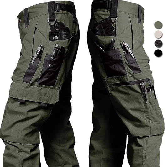 Premium Tactical Cargo Pants: Waterproof Ripstop Military-Style Men's Combat Training Trousers with Multi-Pocket Design