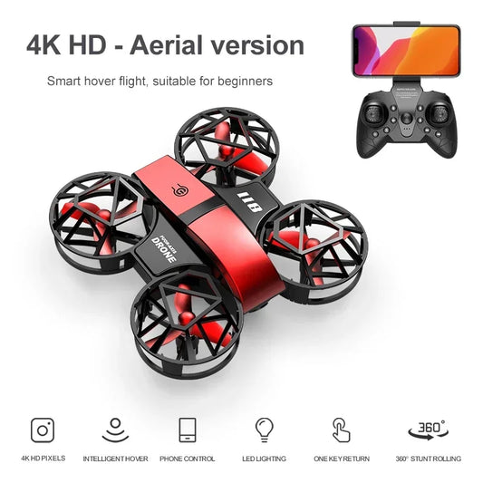 Stunt-Ready Fun: JC811 Mini Drone with 4K Camera, 360° Rotation, & Headless Mode