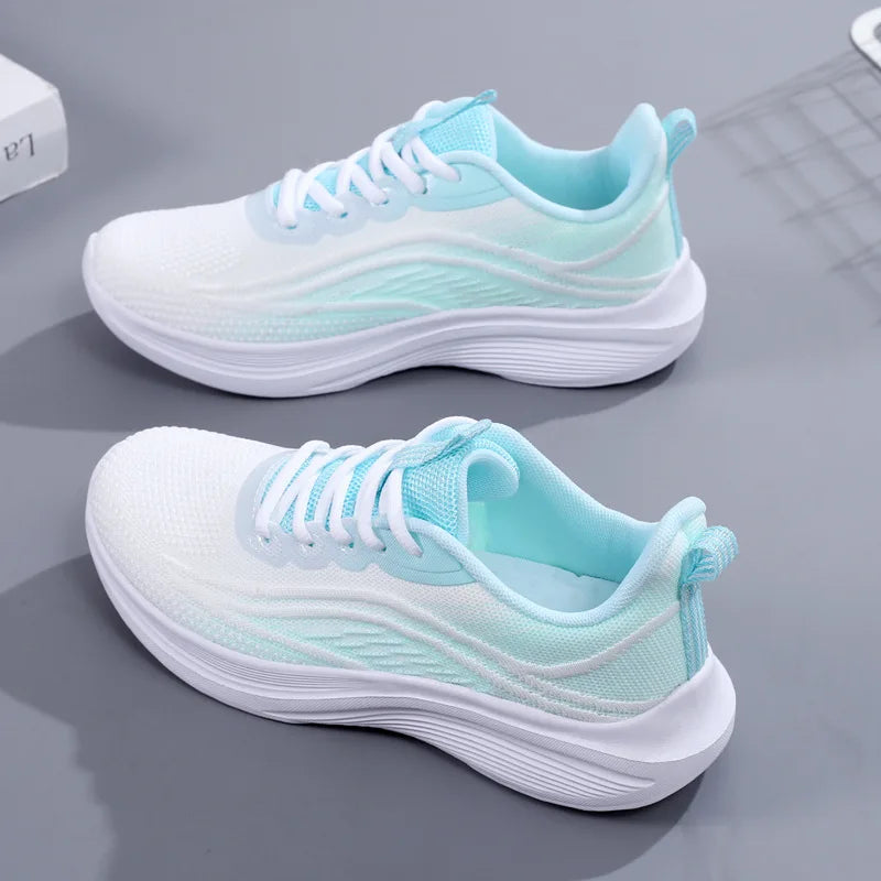 New Women's Breathable Outdoor Sports Sneakers – Fashionable, Lightweight Mesh Running Shoes for Casual Wear