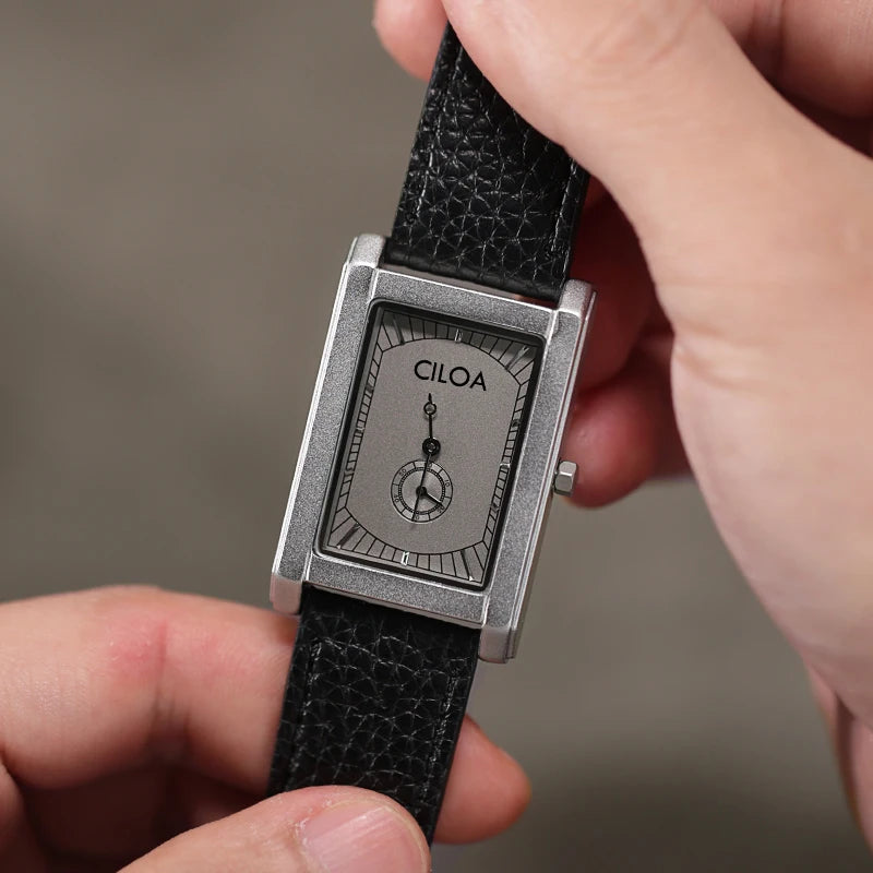 Men’s Luxury Square Watch – Vintage-Inspired Quartz & Mechanical Wristwatch, Elegant Gift for Him