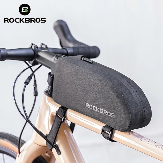 Waterproof Hard Shell Bike Frame Bag – Large Capacity Top Tube Storage for MTB & Road Bikes