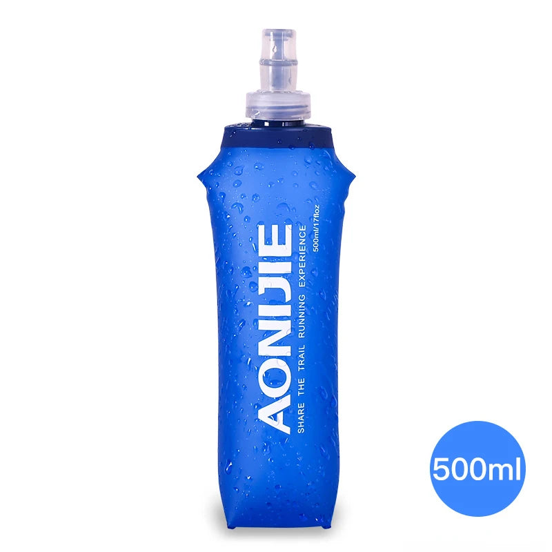 AONIJIE SD09/SD10 Soft Flask – 250ml & 500ml Folding Collapsible TPU Water Bottle, Perfect for Running, Hydration Packs, Waist Bags, & Vests