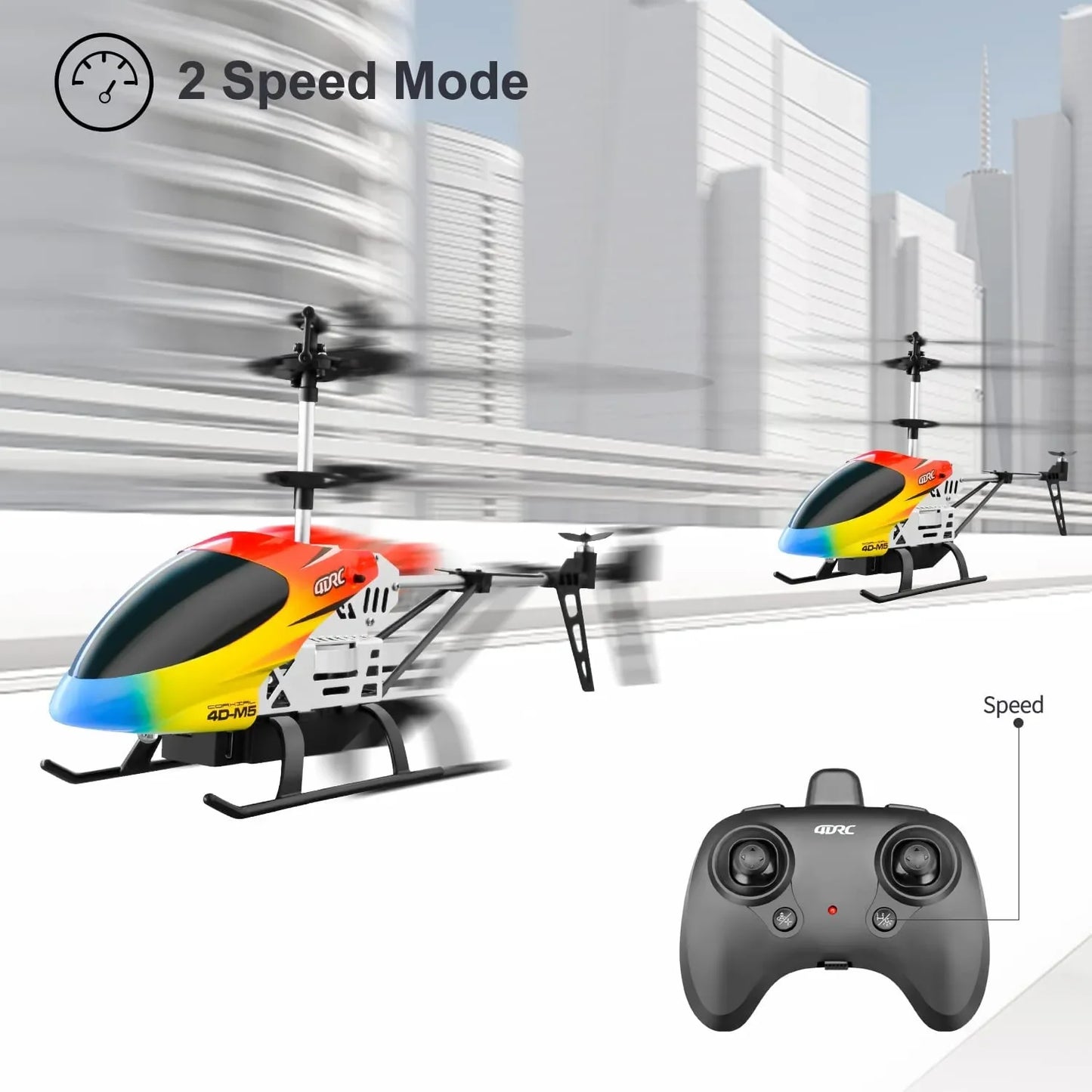 Enhanced M5 Remote Control Helicopter: Altitude Hold, 3.5 Channels, Gyro, LED Lights - Durable Airplane Drone Toy Gift